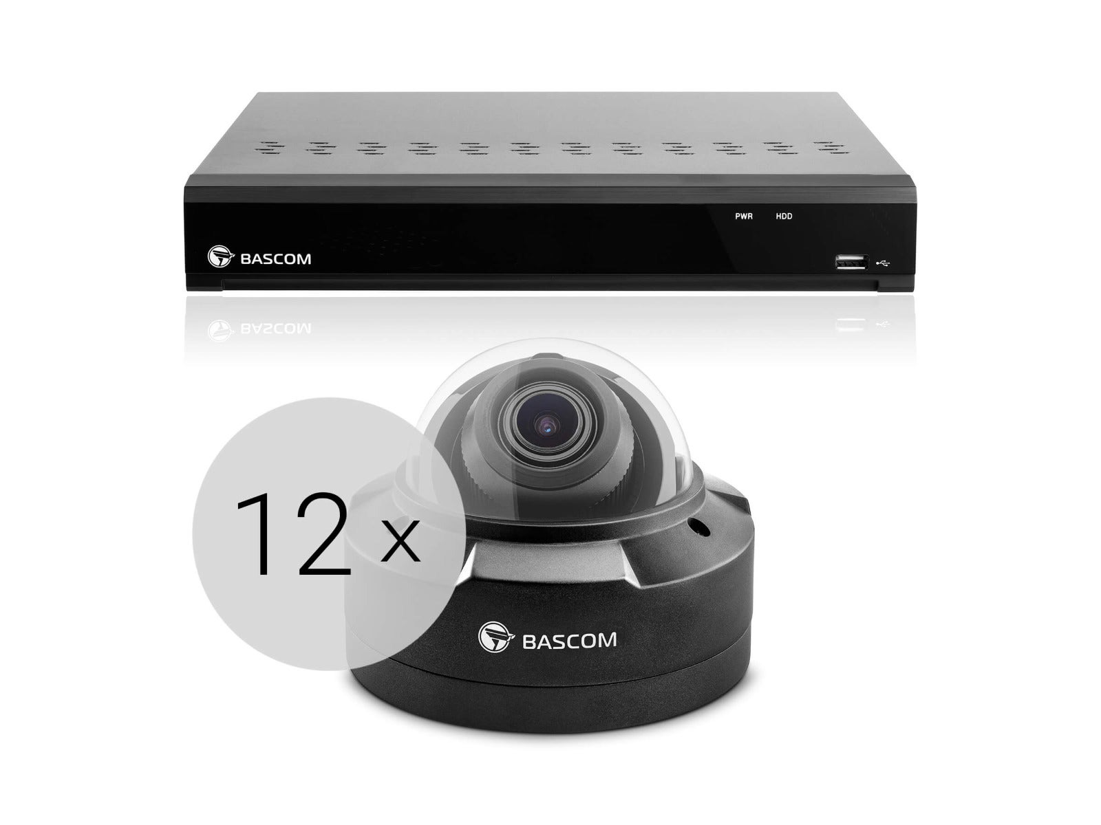 Bekabeld 12-dome-systeem PLUS