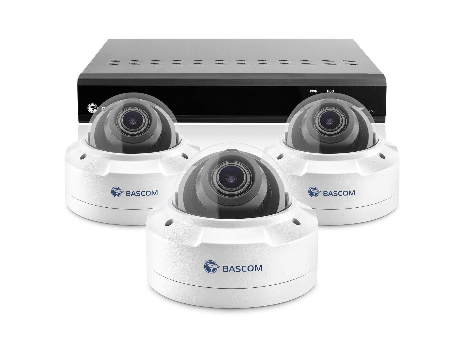 Bekabeld 3-dome-systeem PLUS