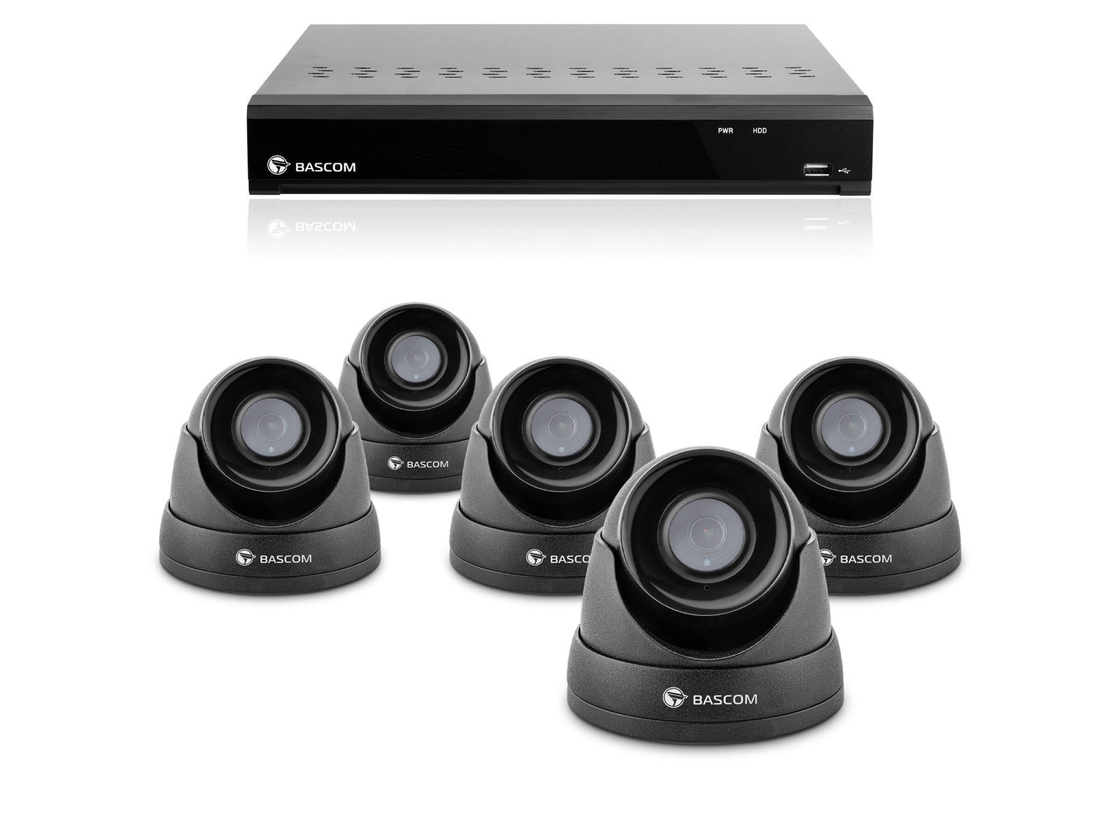 Bekabeld 5-dome-systeem