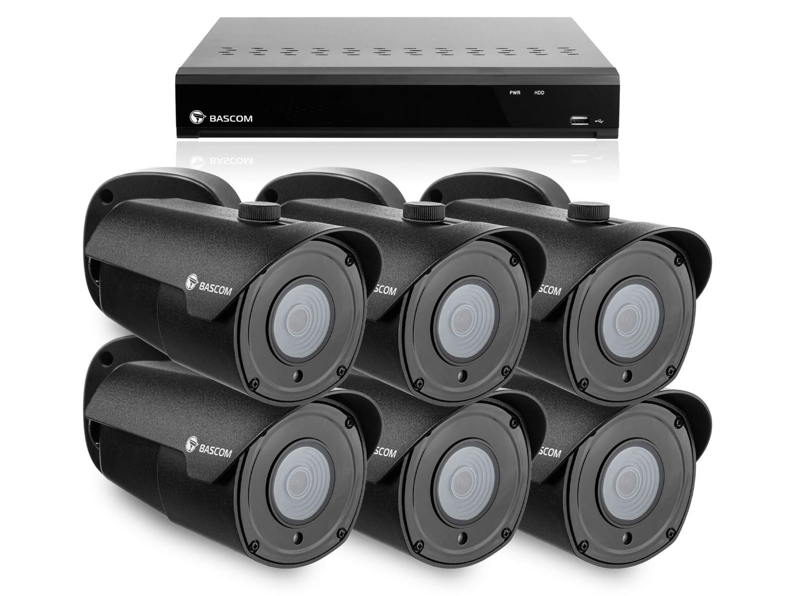 Bekabeld 6-bullet-systeem