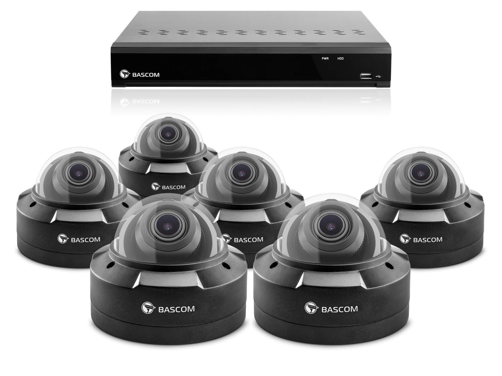 Bekabeld 6-dome-systeem PLUS