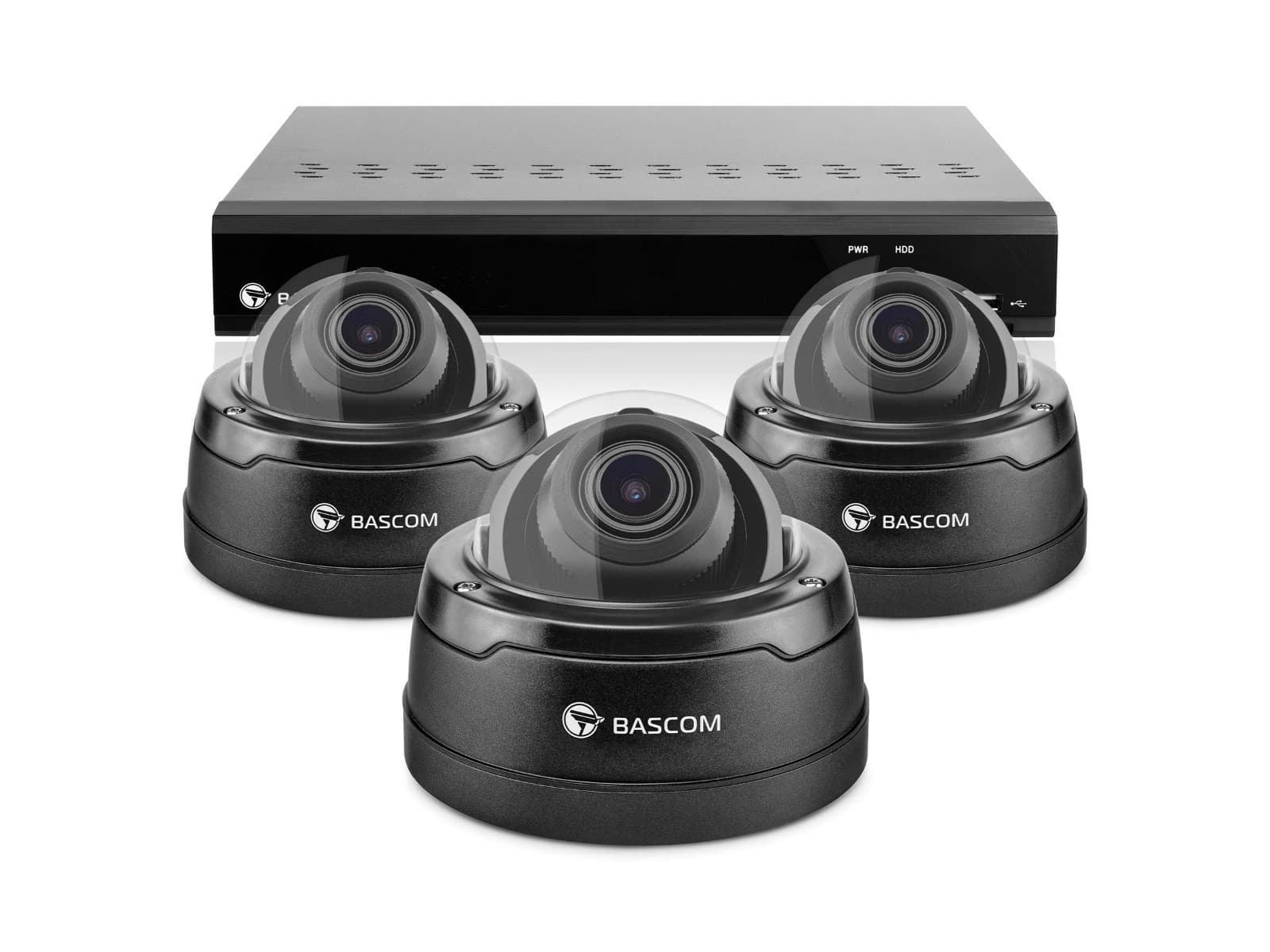 Bekabeld 3-dome-systeem PRO