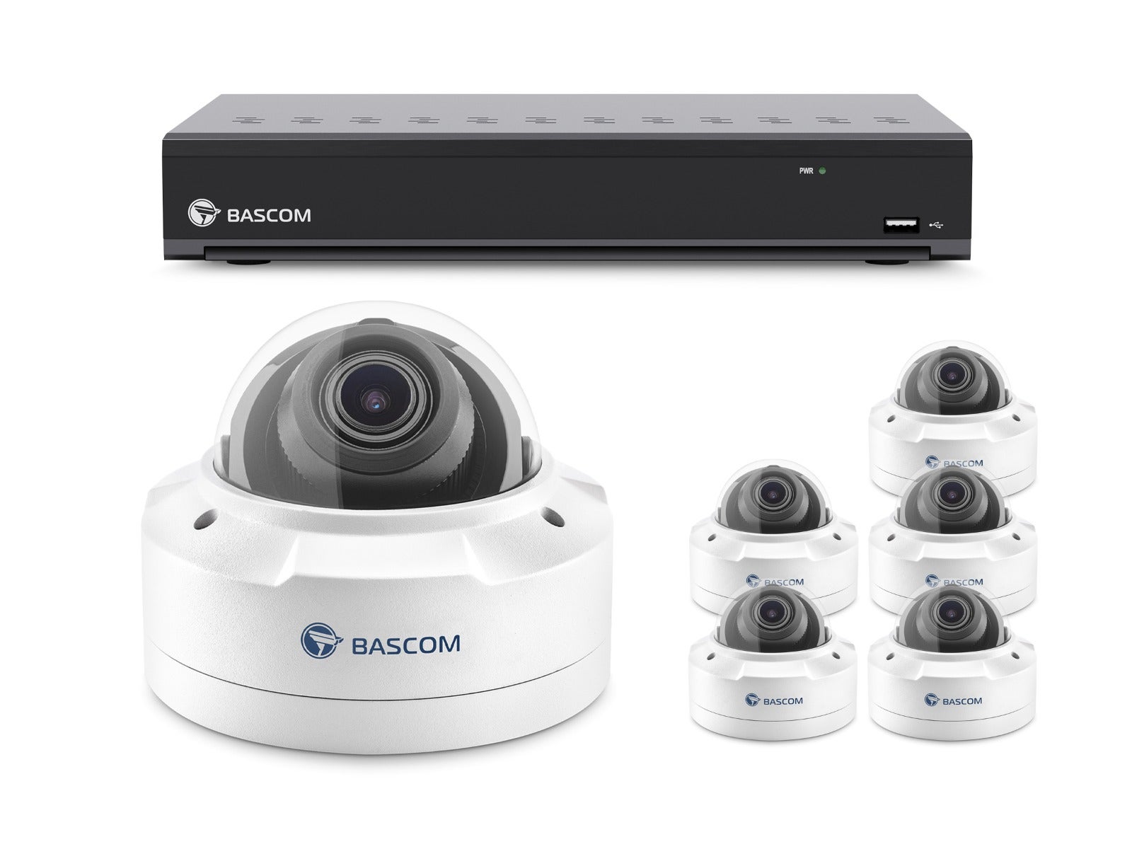 Bekabeld 5-dome-systeem PLUS Bekabeld 5-dome-systeem PLUS