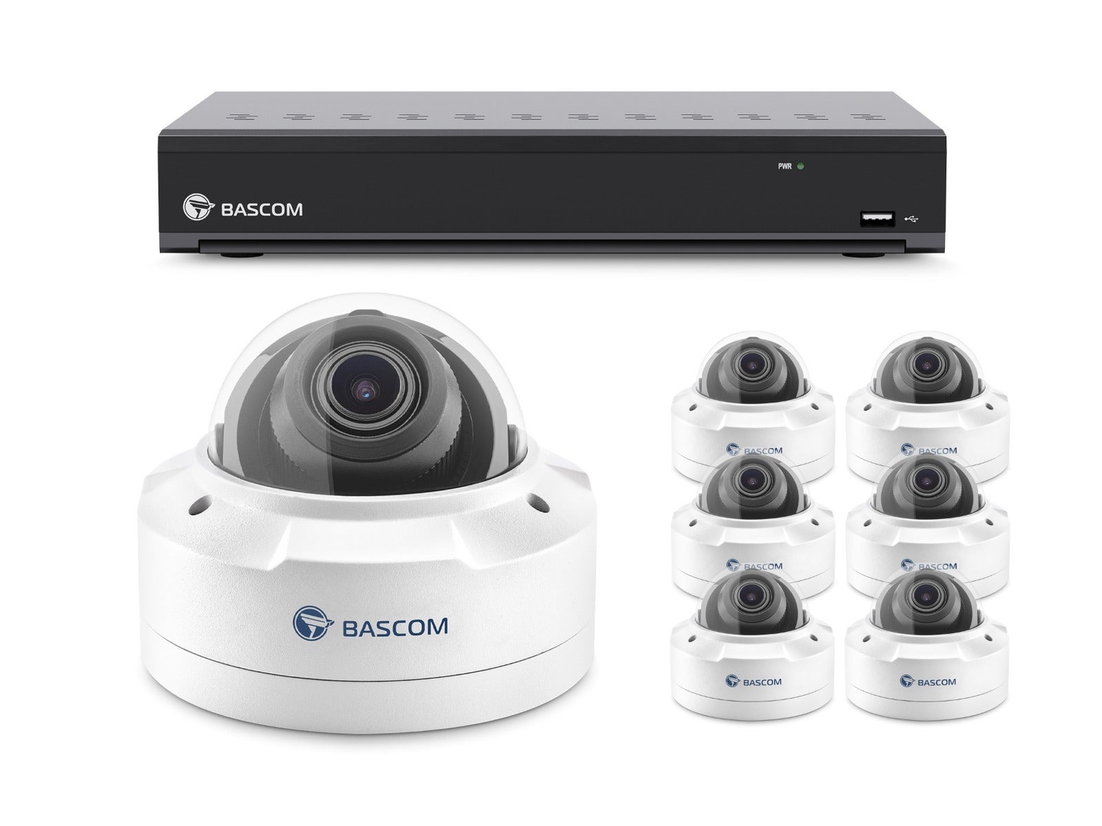 Bekabeld 6-dome-systeem PLUS Bekabeld 6-dome-systeem PLUS