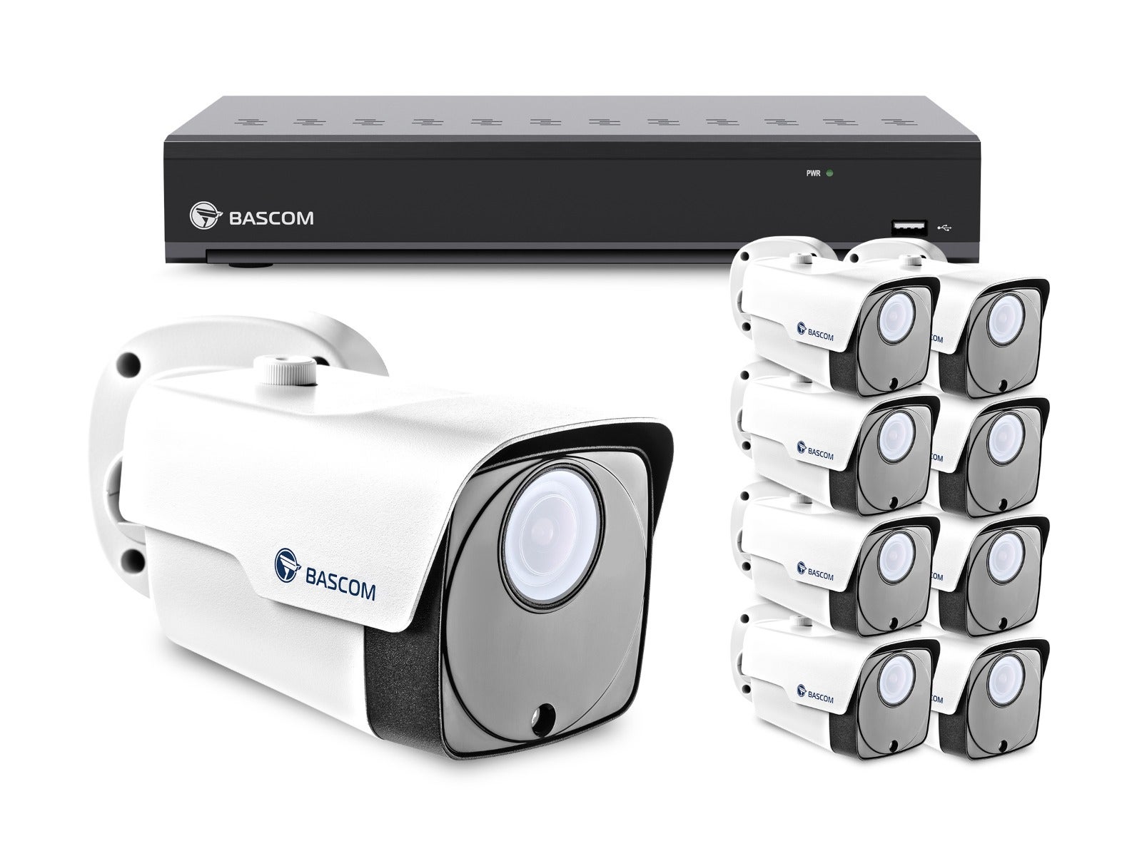 Bekabeld 8-bullet-systeem PLUS Bekabeld 8-bullet-systeem PLUS