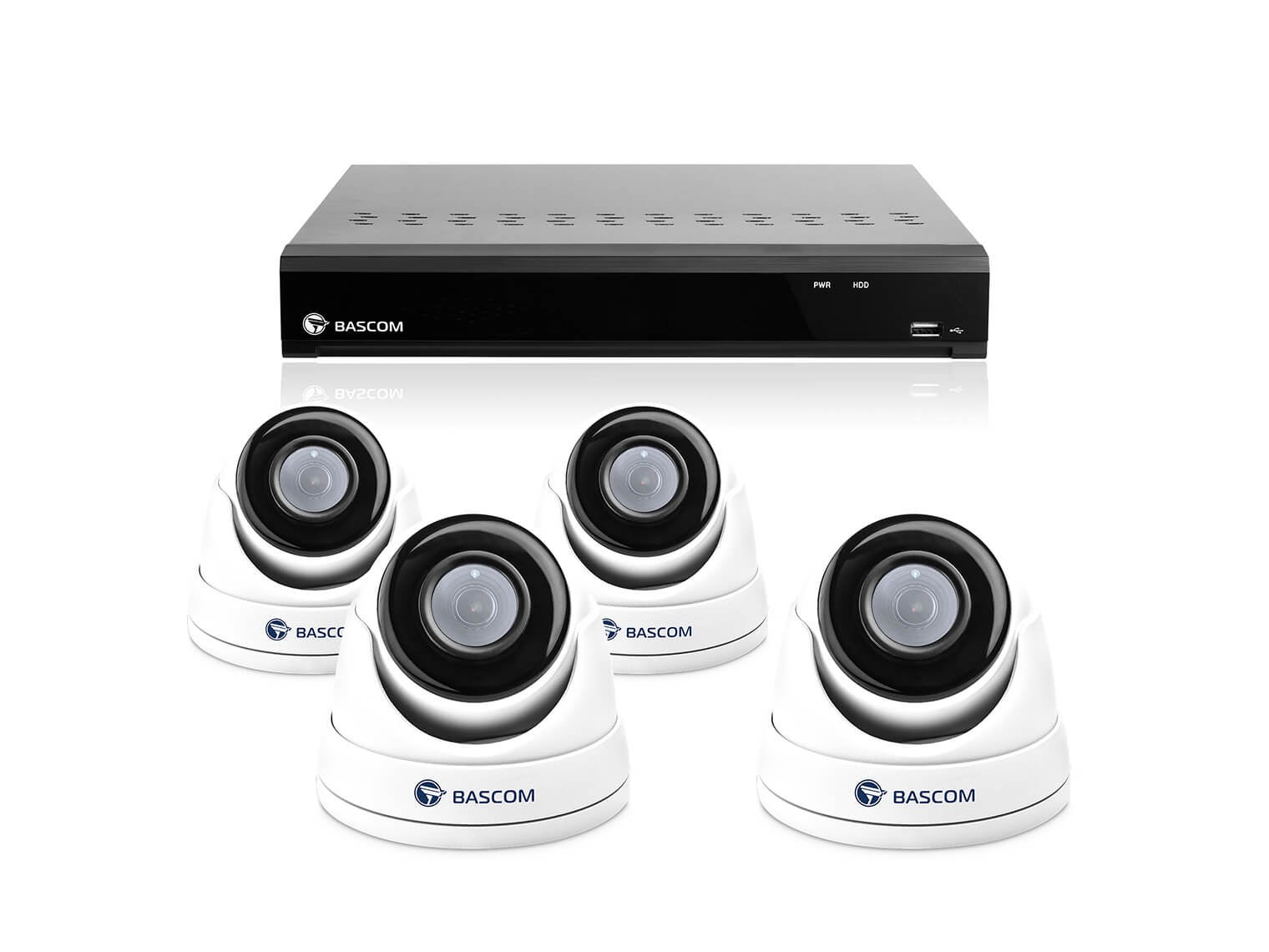 Draadloos 4-dome-systeem