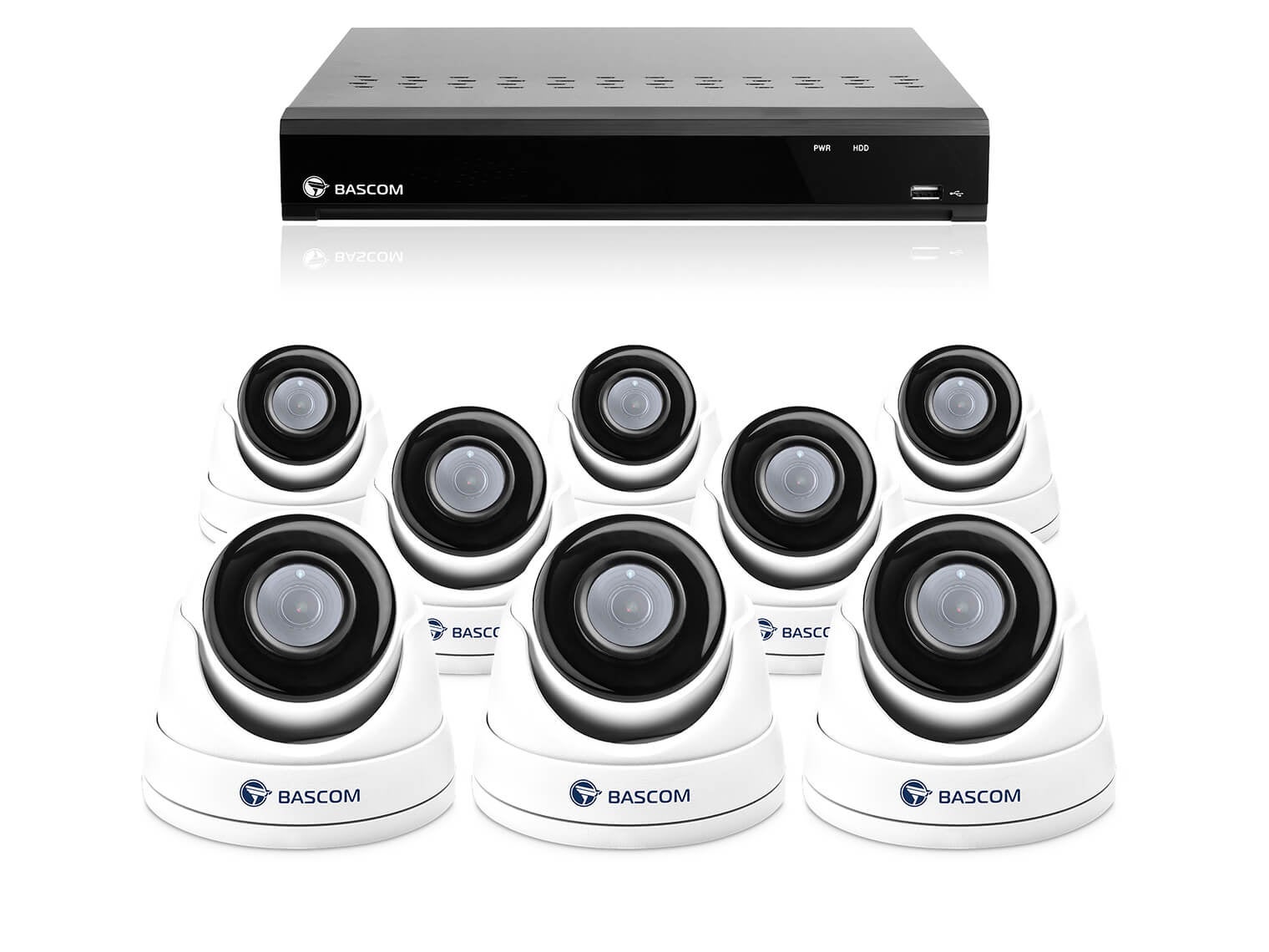 Draadloos 8-dome-systeem